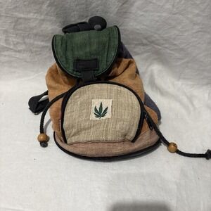 Hemp Backpack  | Eco Friendly | Boho | Handmade | Unisex | Nepal|small